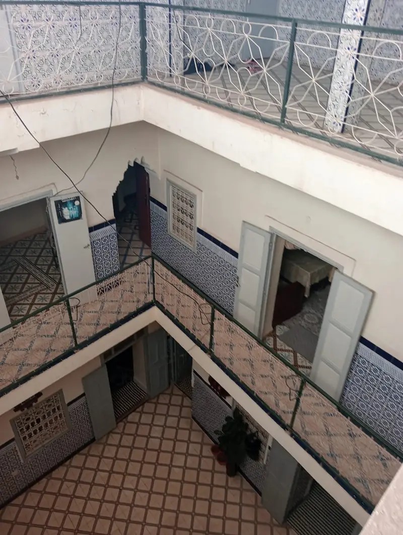 Vue intérieure du riad